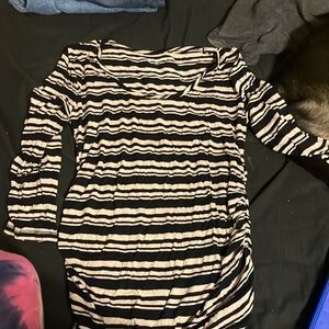 Maternity striped shirt
